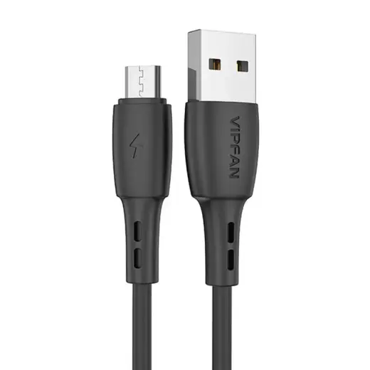 Vipfan Racing X05 data transfer and charging cable | USB-A to Micro USB | 15W | 1m | black