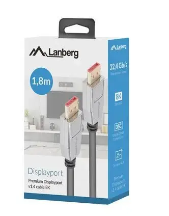 Kabel DisplayPort M|M 0.5 20 PIN V1.4 1.8M 8K black