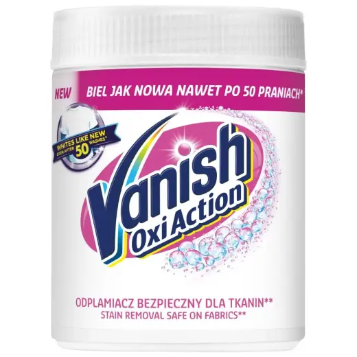 Līdzeklis traipu tīrīšanai Vanish Oxi Action White 470g