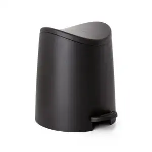 Šiukšlių dėžė su pedalu voniai Standard, juoda, 3 l