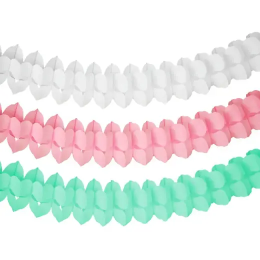 Decorative paper garland 3.65m