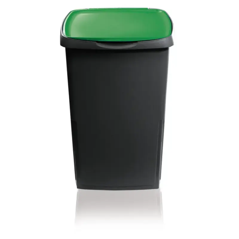 Waste container Eco solution 45L 37x36x53.5cm dark gray/green