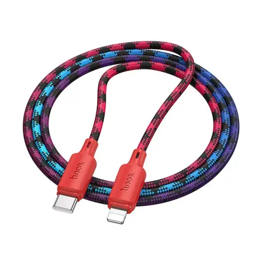 Hoco X116 data transfer and charging cable | USB-C to Lightning | PD | 27W | 1m | red