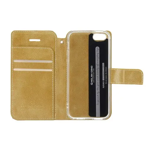 Molan Cano Issue Book Case for Samsung Galaxy A20s Gold
