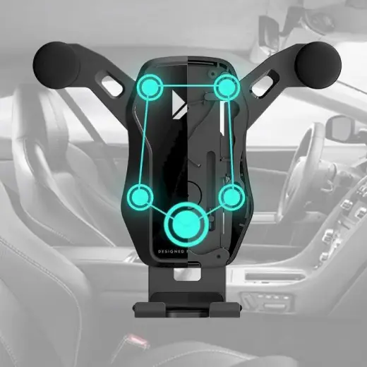 Wozinsky horizontal | vertical Gravity Car Mount Phone Holder for Air Outlet  black (WCH-04)