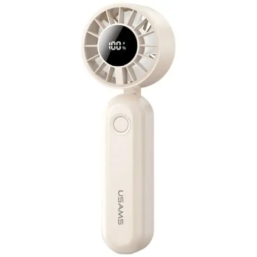 Hand fan USAMS Mini ZB352 1200mAh folding beige