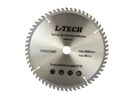 TCT ketassae tera puidule 230x22x60T