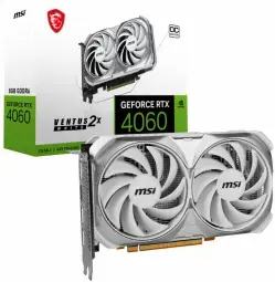 MSI graphics card GeForce RTX 4060 VENTUS 2X WHITE 8G OC - 8 GB GDDR6 OC