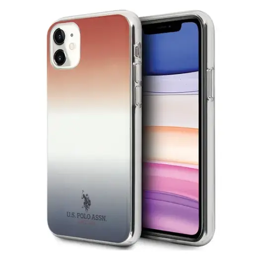 US Polo USHCN61TRDGRB iPhone 11 czerwono-niebieski|blue&red Gradient Pattern Collection
