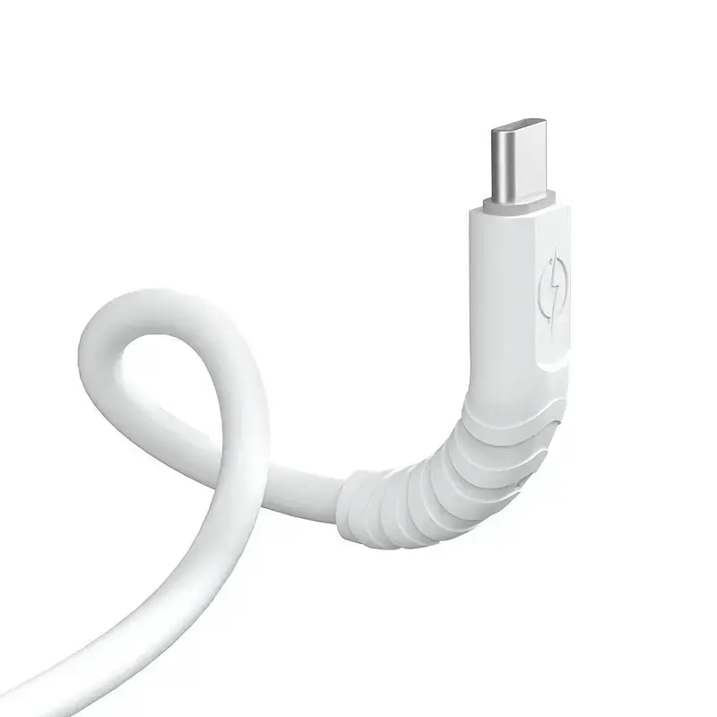 Dudao cable, USB Type C cable - USB Type C 6A 100W PD white (TGL3C)