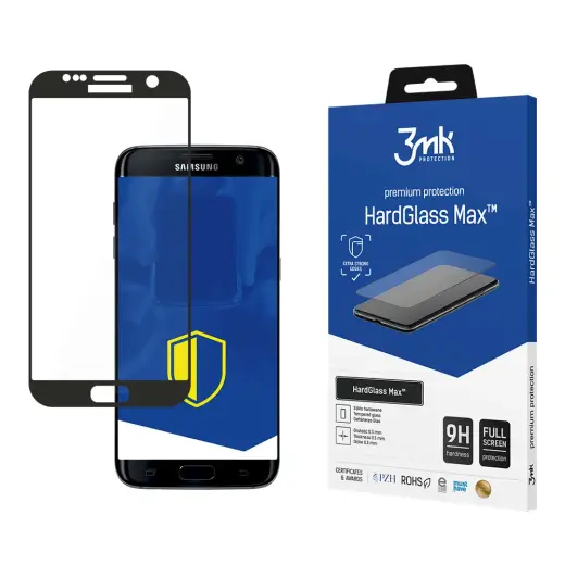 Защитное стекло 3mk HardGlass Max для Samsung Galaxy S7 Edge (G935) с аппликатором