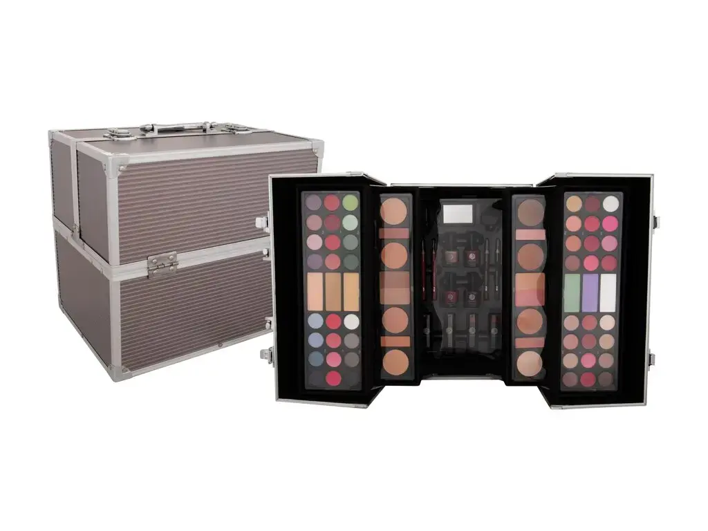 2K Super Model Beauty Train Case Platinum Makeup Palette 122,6 g