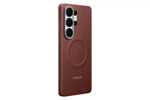 Samsung Carbon Magnet telefono dėklas Samsung Galaxy S26 Ultra (S948) raudonas