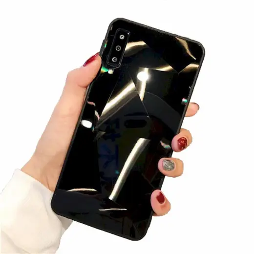 Fusion Diamond Stone Back Case Silicone Case For Apple iPhone 7 | 8 | SE 2020 Black