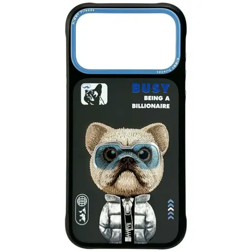 Etui Nimmy Cool&Cute 2.0 Dog do iPhone    17 Pro Max czarny