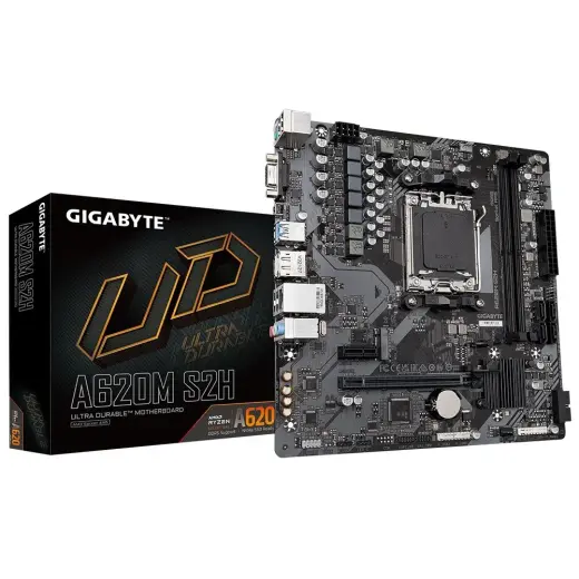 GIGABYTE A620M S2H AM5 DDR5 mATX MB