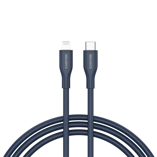 Canyon CLNM60 datu pārraides un uzlādes vads | MFI | USB-C uz Lightning | 60W | 1m | zils