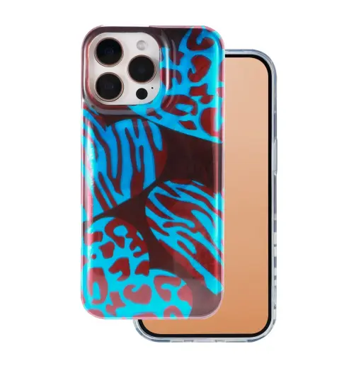 Animal Print phone case for iPhone 15 Pro multicolor (Chameleon)