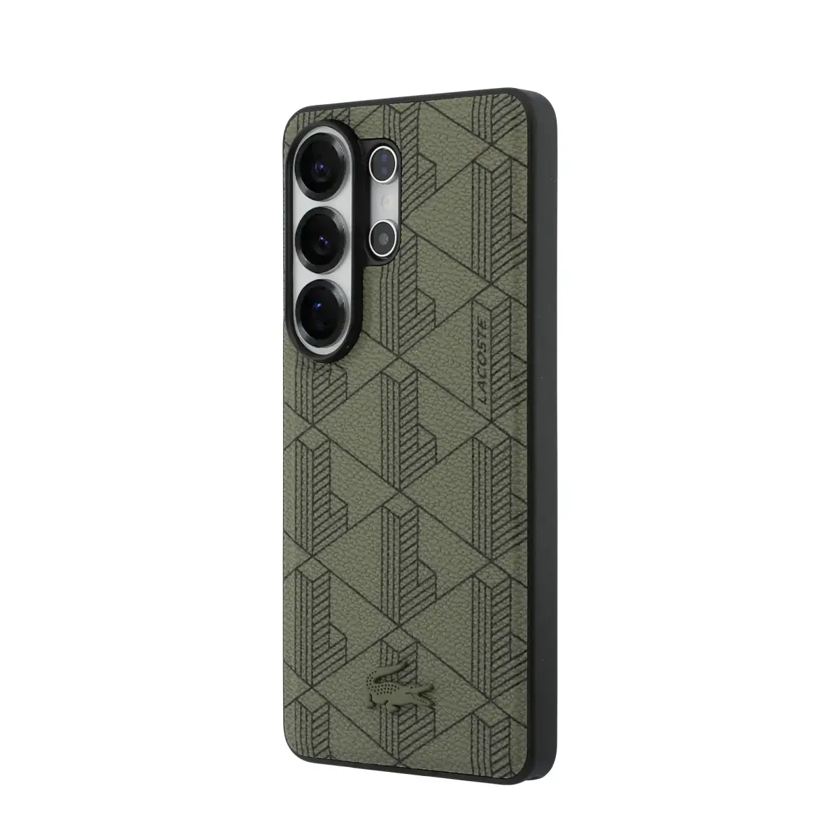 Lacoste PVC Blend Monogram Magnetic Case for Samsung Galaxy S26 Ultra Khaki
