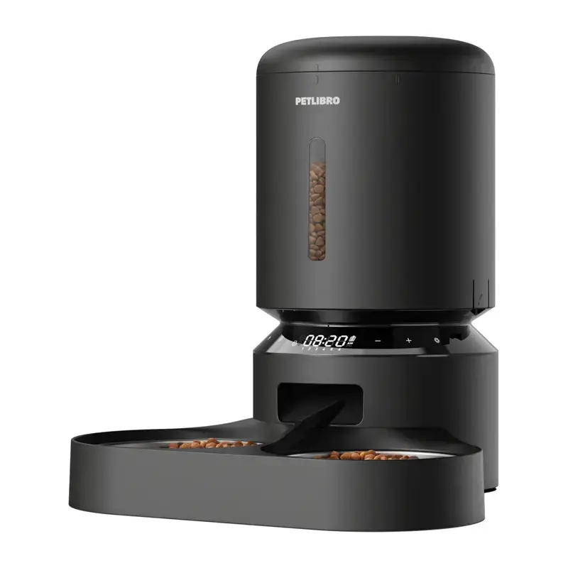 PETLIBRO Granary 5L Pet Food Dispenser with Double Bowl (Black)