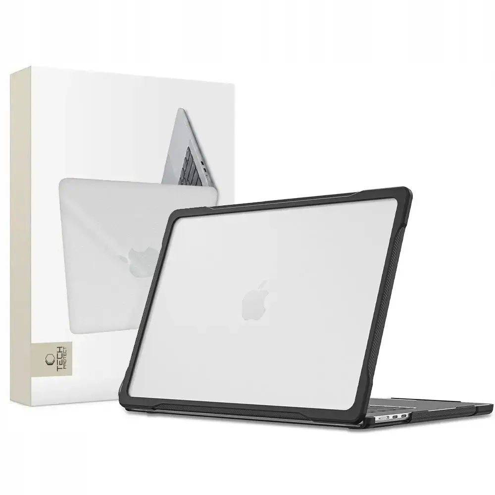 TECH-PROTECT VELAR MACBOOK AIR 15 M2-M5 2023-2026 BLACK/MATTE CLEAR