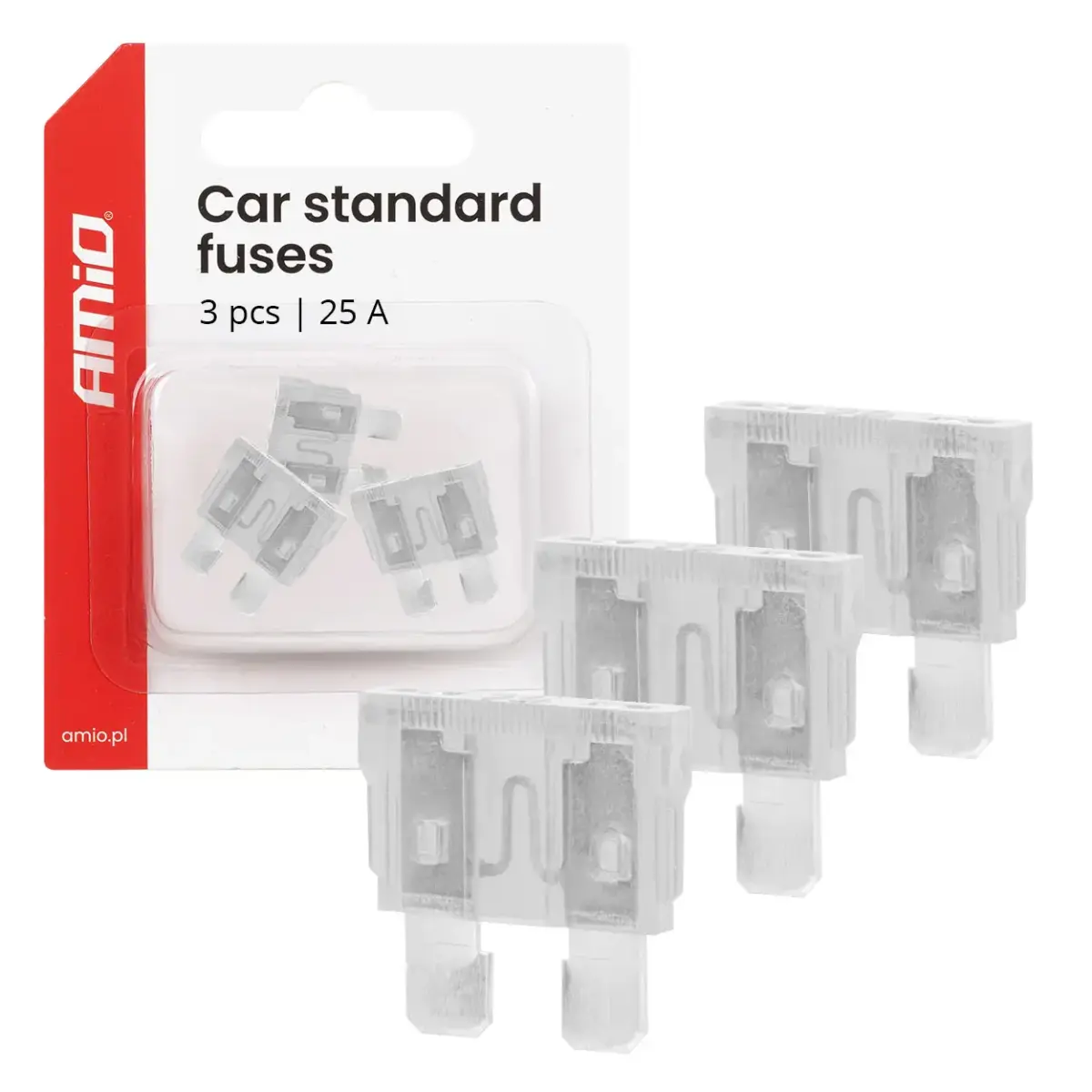 Car blade fuses STANDARD 3 pcs