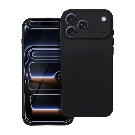 Soft maciņš telefonam iPhone 17 Pro Max melns