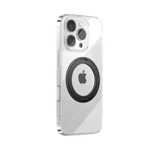 Joyroom Ultra-Thin чехол с подставкой и поддержкой MagSafe для телефона iPhone 16 Pro чёрный