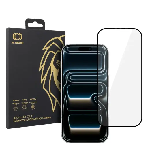 Tempered glass Tel Protect 10X HD DLC Diamond Coating for Iphone 17 Pro Max