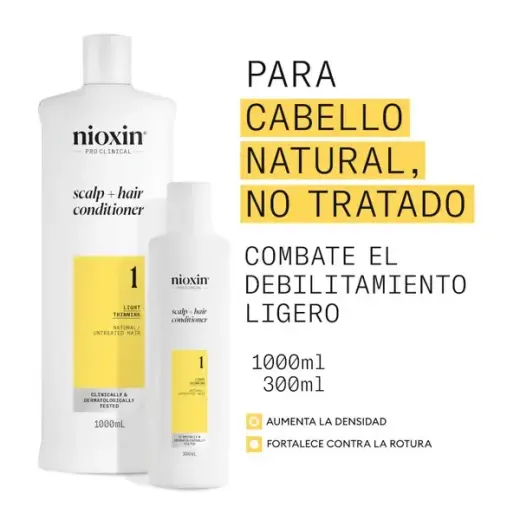 Nioxin System 1 - Conditioner - Natural Hair with Mild Thinning 300ml