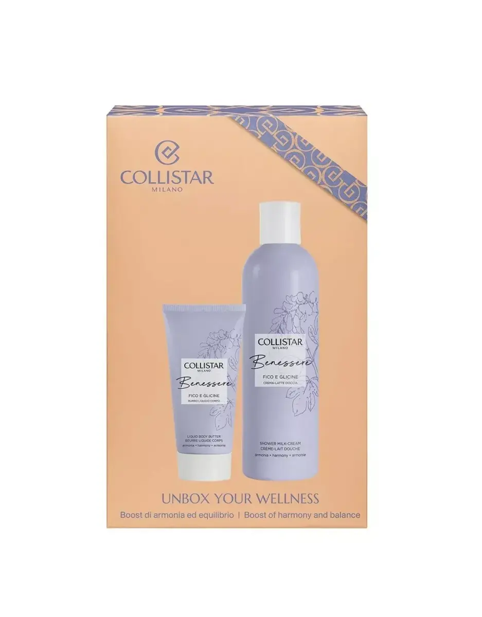 Set Collistar Unbox Your Wellness Creamy Shower Milk 250ml + Soft Body Butter 50ml