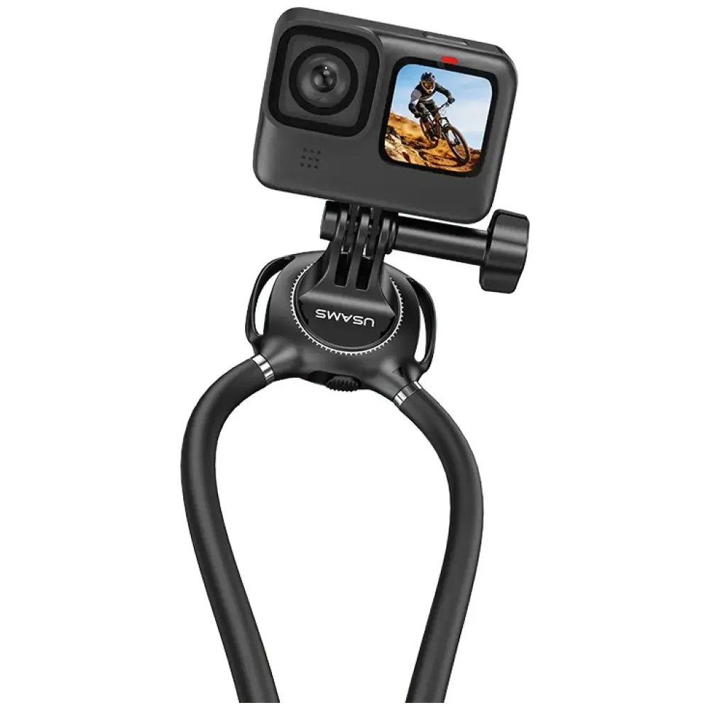 Neck Mount for sport camera USAMS JoyGo Joy01 black