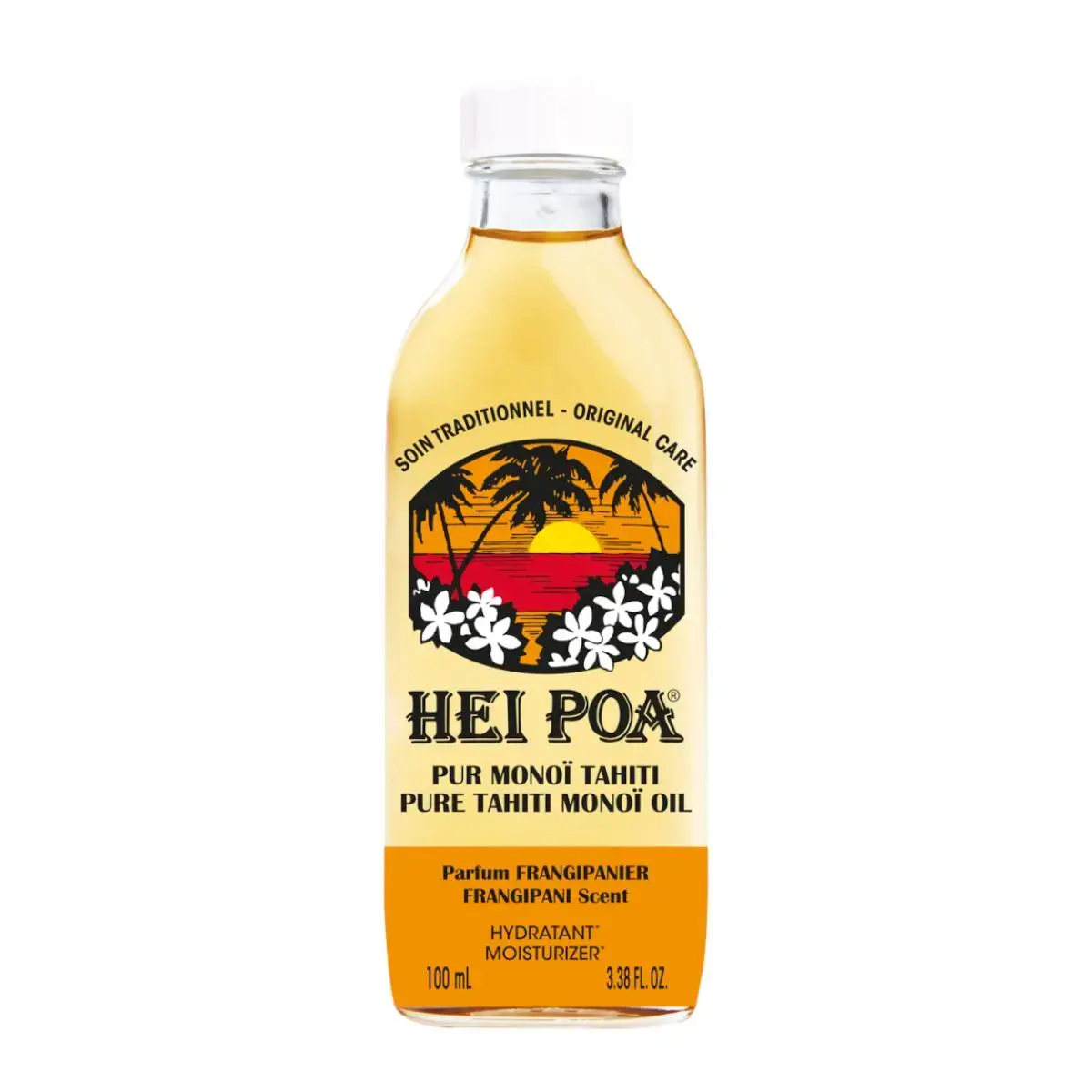Hei Poa, Pure Thaiti Manoi, Moisturising, Frangipani, Body Oil, 100 ml