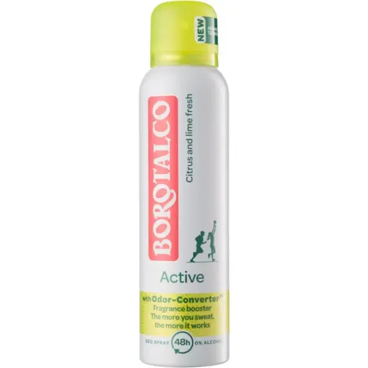 Borotalco Deodorant Spray with Citrus Scent Active (Spray Deo) 150 Ml