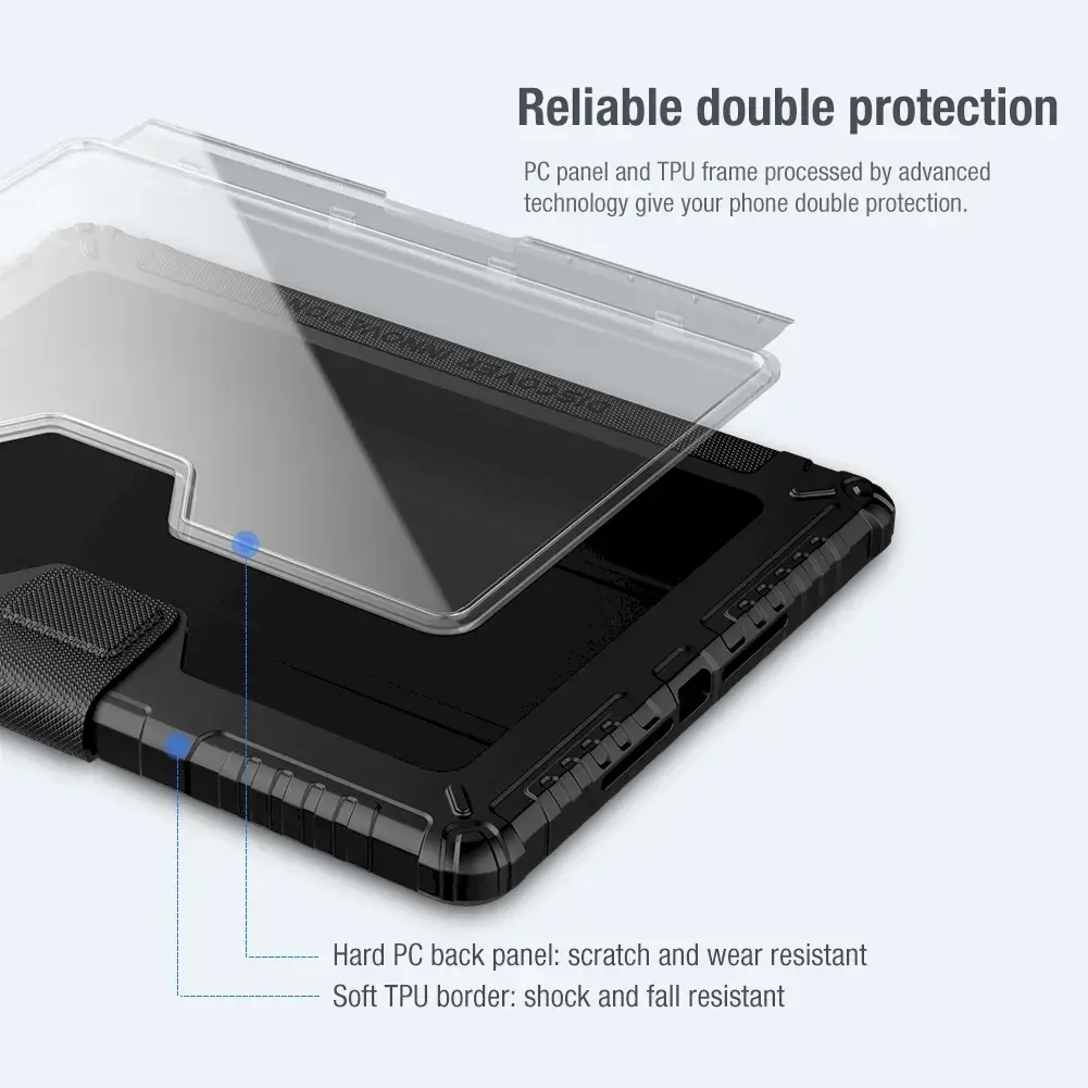 Nillkin Bumper PRO Protective Stand Case for iPad 10.2 2019|2020 8th generation Grey