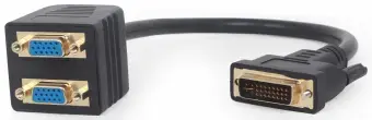 Gembird Adapter DVI-I Male to 2x VGA Female