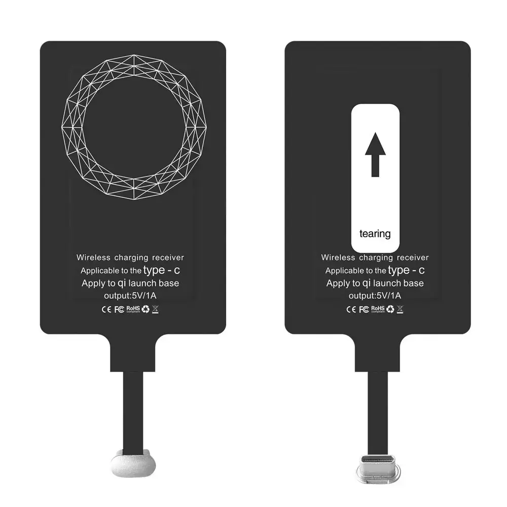Choetech Adapter for Wireless Charging Qi USB Type C Induction Insert black (WP-TYPEC)