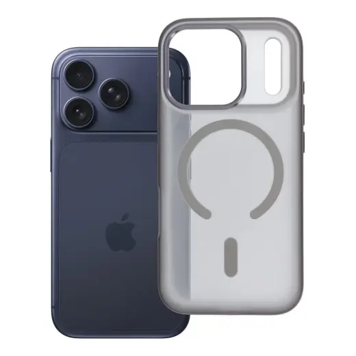Flexline Mag чехол с поддержкой MagSafe для телефона iPhone 17 Pro серый