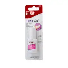 Kiss My Face Brush-On Nail Glue - Quick-drying nail glue with an application brush