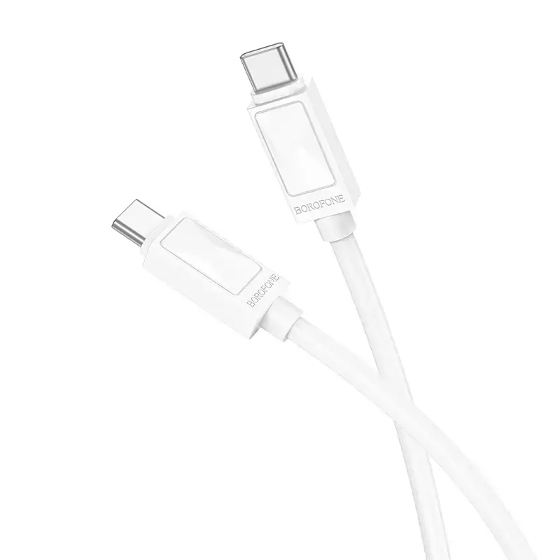 Borofone BX109 Joy data transfer and charging cable | USB-C to USB-C | 60W | 1m | white
