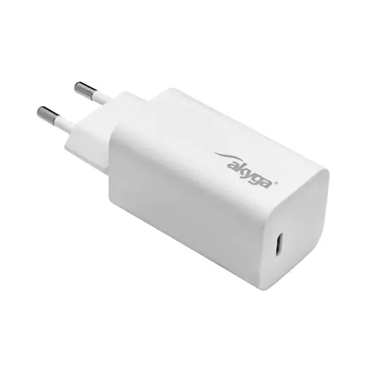 Akyga AK-CH-23 kelioninis įkroviklis | 65W | PD, GaN | USB-C | baltas