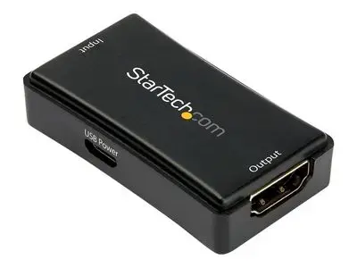 StarTech.com 45ft | 14m HDMI Signal Booster - 4K 60Hz - USB Powered - HDMI Inline Repeater & Amplifier - 7.1 Audio Support (HDBOOST4K2) - video|audio extender - HDMI