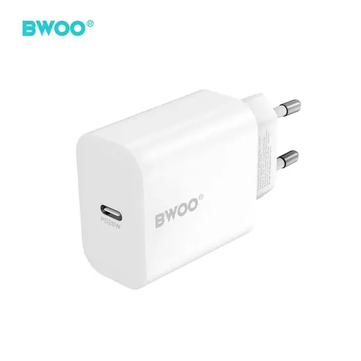 BWOO CDA233 reisilaadija | 20W | PD | USB-C | valge
