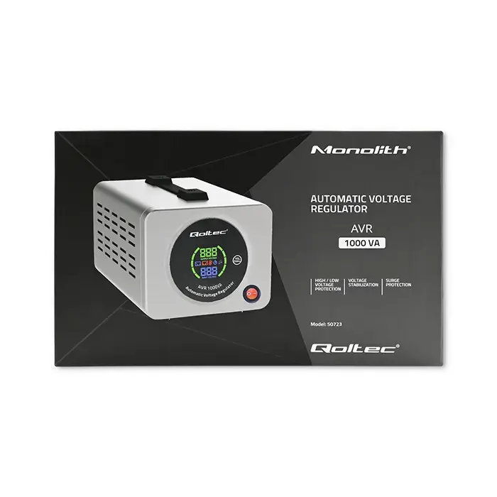 Qoltec Automatic Voltage Stabilizer AVR 1000VA