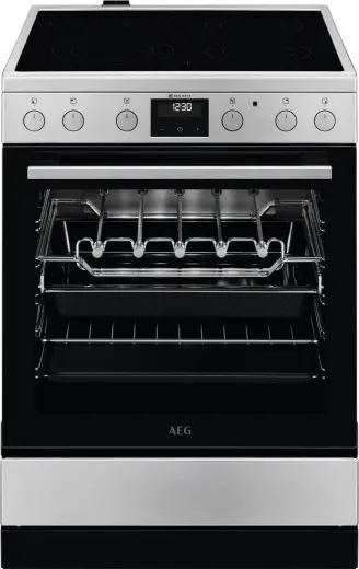 AEG 5000.sērijas SurroundCook keramikas plīts, 59.6cm, nerūsējoša tērauda