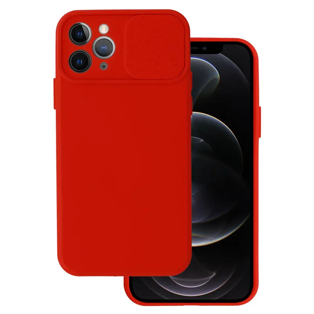Camshield Soft maciņš telefonam iPhone 11 Pro sarkans (ar kameras aizsargu)