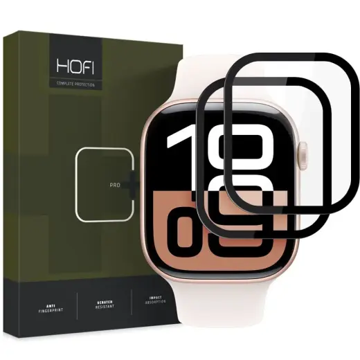 СТЕКЛО HOFI HYBRID GLASS HYBRID PRO+ 2-PACK APPLE WATCH 10 (42 ММ) ЧЕРНОЕ