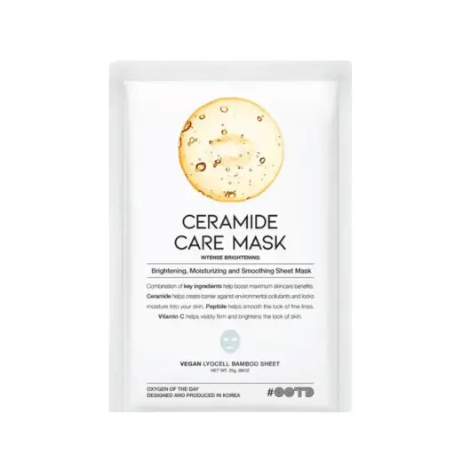 #OOTD, Ceramide Care, Brightening, Sheet Mask, For Face, 25 ml