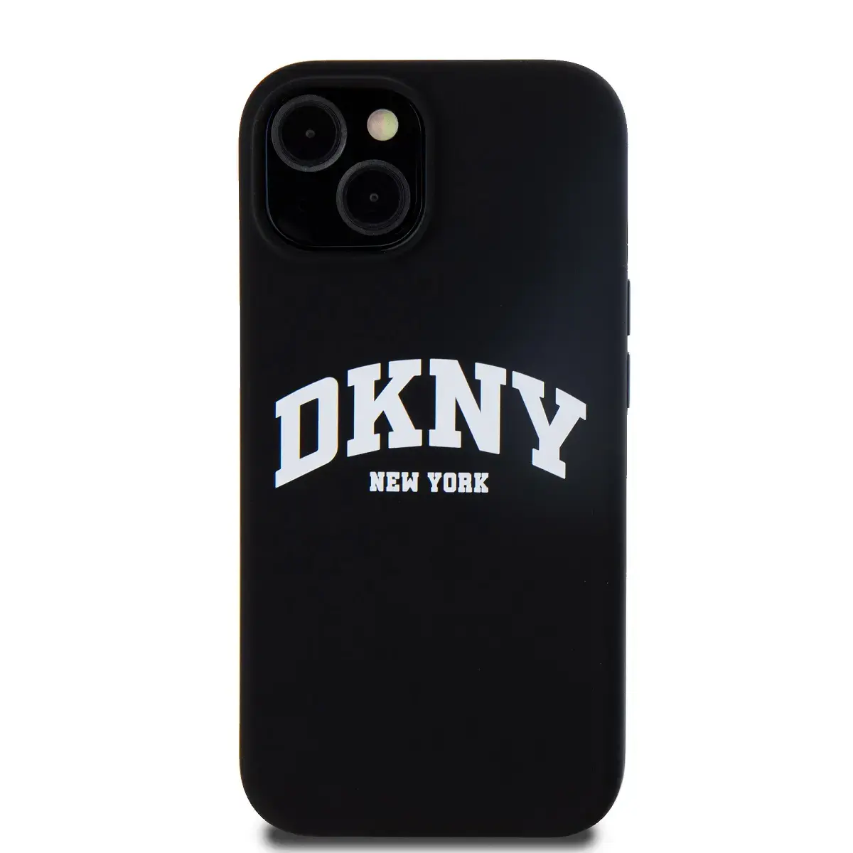 DKNY Liquid Silicone Arch Logo MagSafe Case for iPhone 15 Black