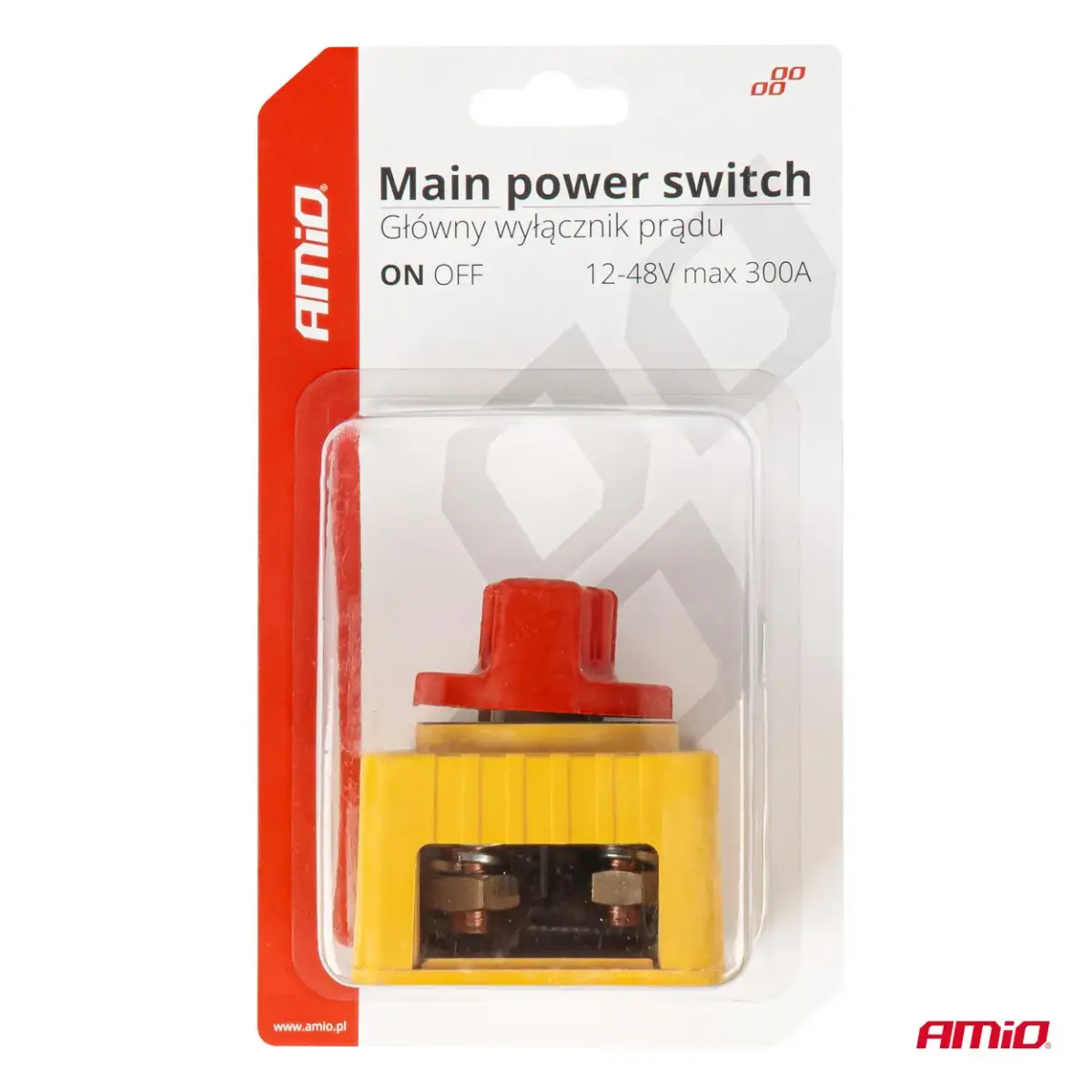 Main power switch 12-48V max.300A AMIO-03839